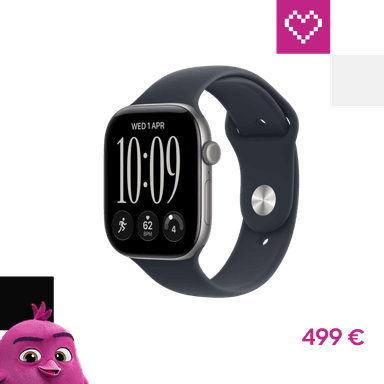 Apple Watch Series 12 (46mm) Vesmírne šedý hliník s námornícky modrým športovým remienkom M/L