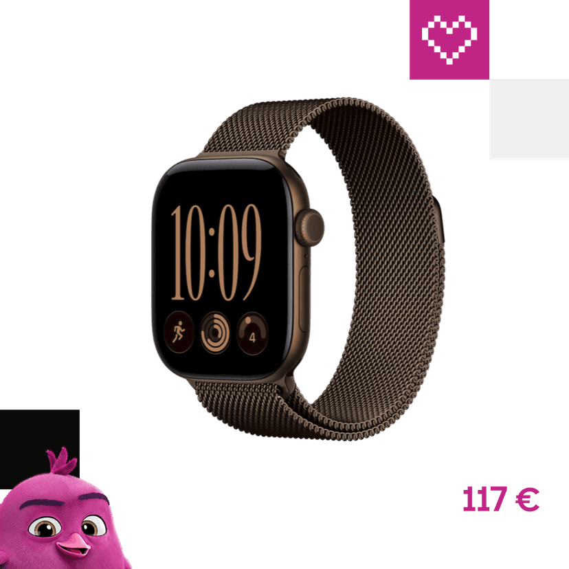 Apple Watch 49/46/45/44mm tmavě bronzový milánský ťah M/L