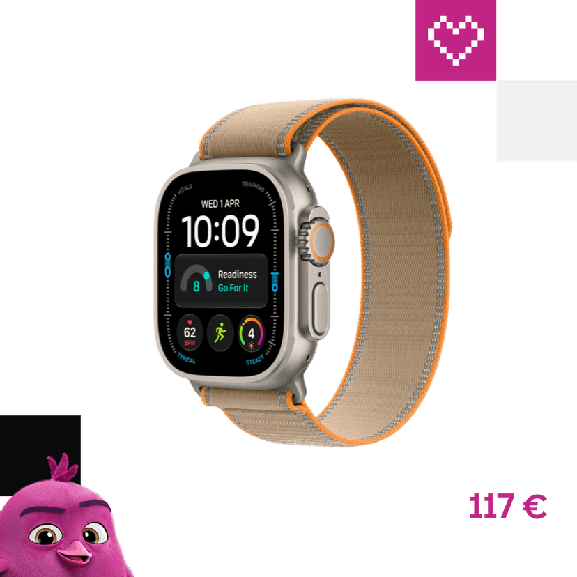 Apple Watch 49/46/45/44mm pieskový trailový ťah z prírodného titánu S/M