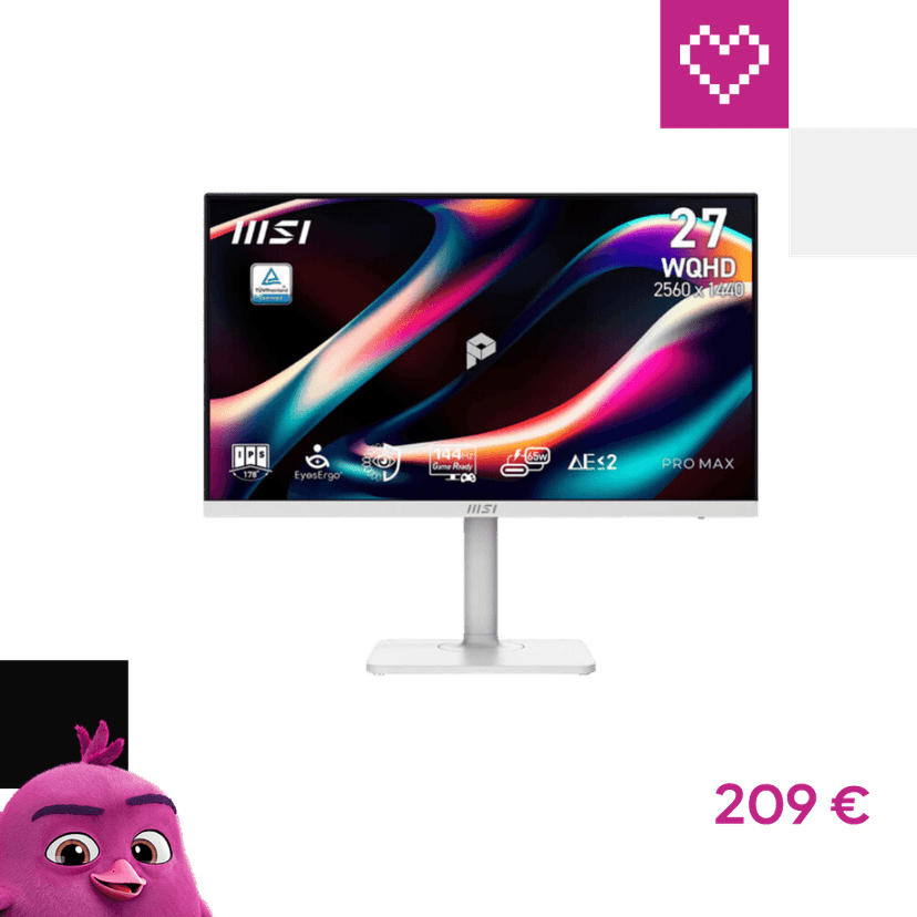 MSI PRO MAX 271QPHW E14 monitor 27"