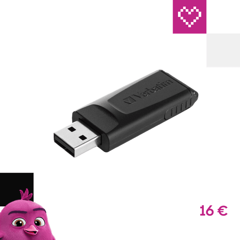 Verbatim USB Flash Disk Store 'n' Go Slider 64GB čierna