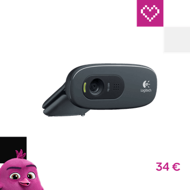 Logitech Hd webkamera C270, černá