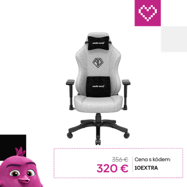 Anda Seat Phantom 3 L látkové herné kreslo sivé
