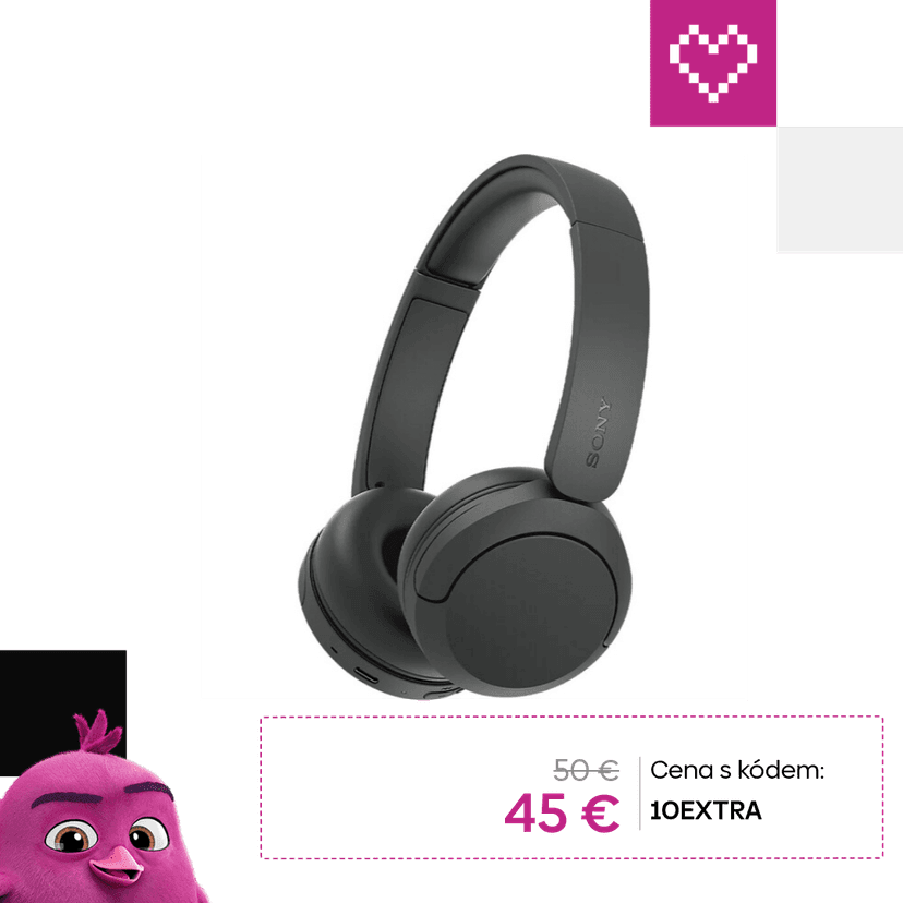 Sony WH-CH530 bezdrôtové slúchadlá čierne