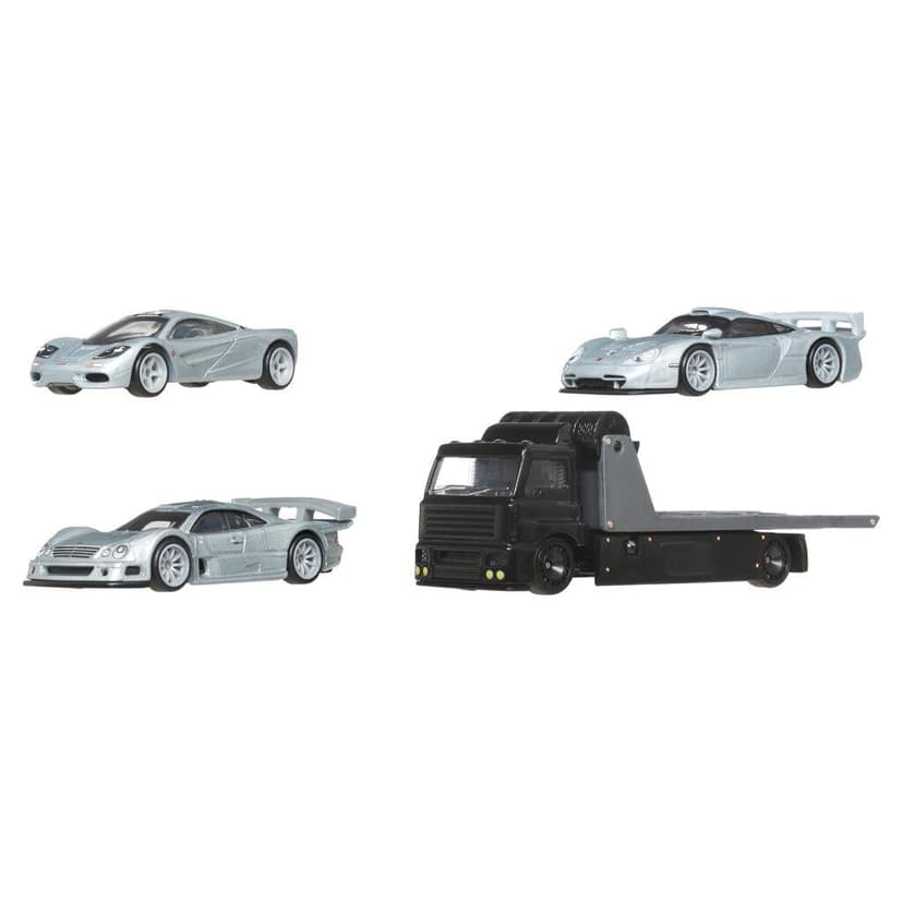 Mattel Hot Wheels 3ks prémiový angličák s tímovým ťahačom - ZÁVOD LE MANS 25JBM07