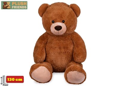 MIKRO - Plush Friends medvěd plyšový 130cm hnědý 0m+ 90227
