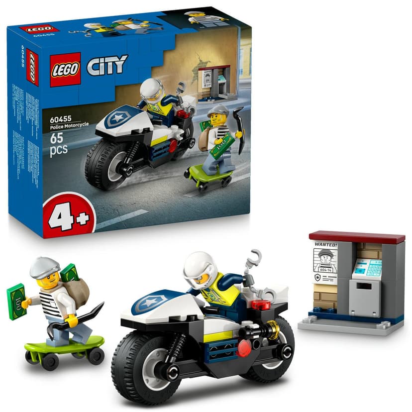 LEGO® City 60455 Naháňačka na policajnej motorke 2260455