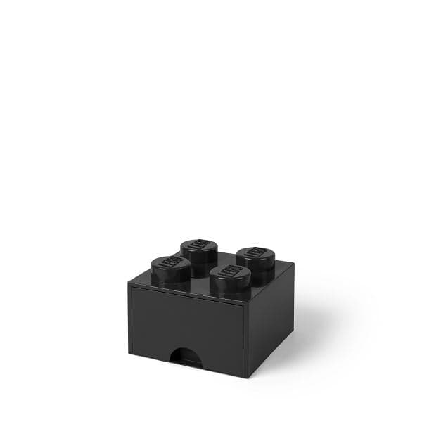 Úložný box LEGO® s šuplíkem 4 - černý