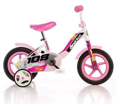 DINO Bikes - Detský bicykel 10" 108LG - ružový 2017