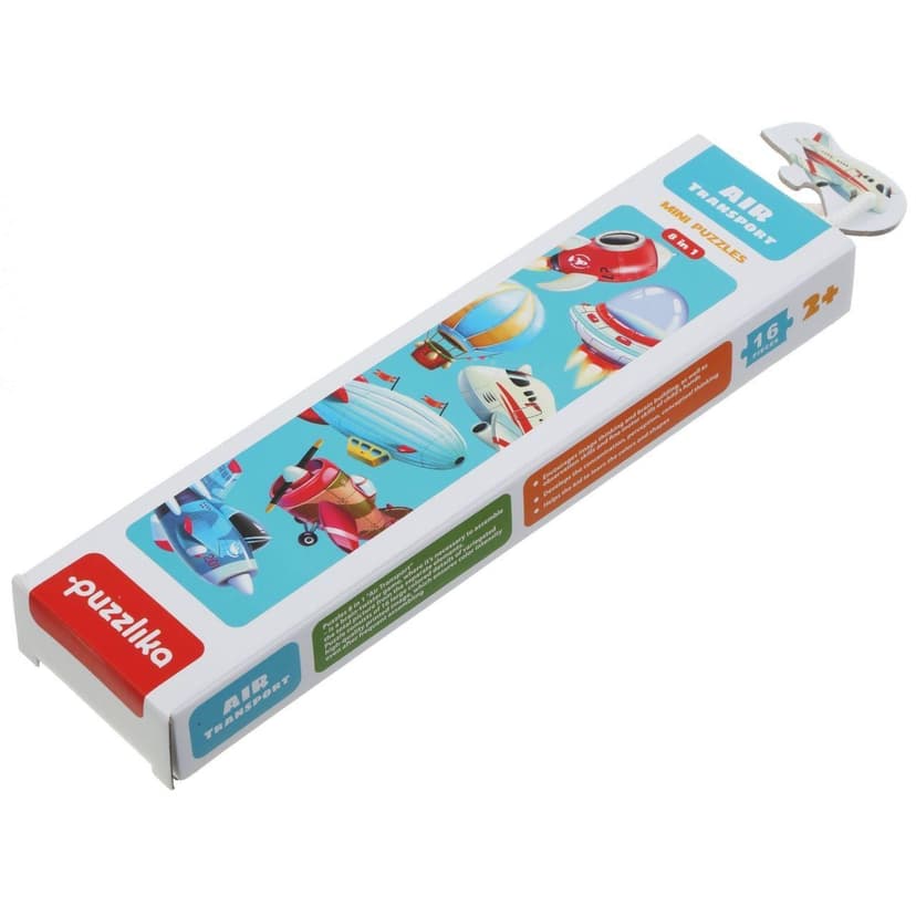 Puzzlika 15283 Letecká doprava - puzzle 8 dopravních prostředků - 16 dílků MA2-15283