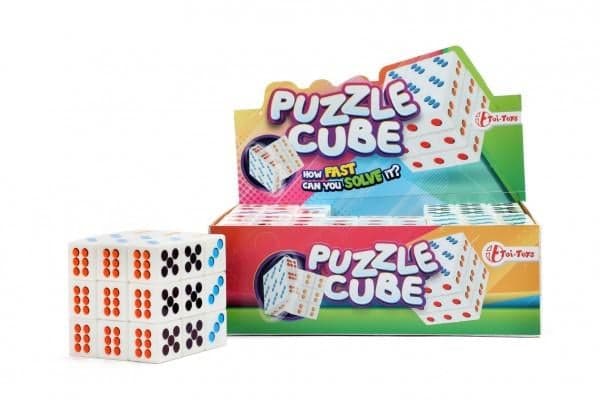 Teddies Kocka hlavolam 3x3x3 plast ve fólii 6x6x6cm 00542903