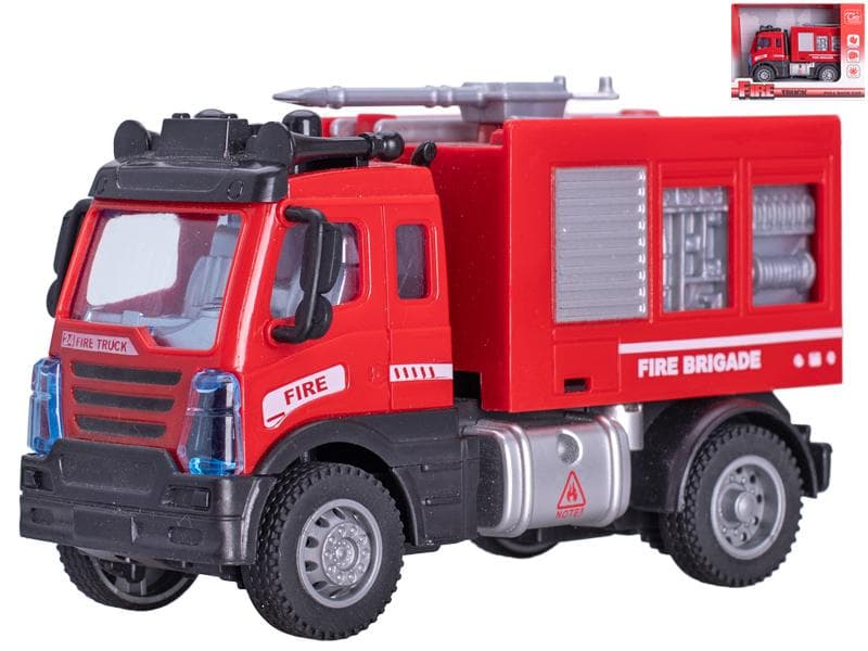 MIKRO - Auto hasičské 12cm spätný chod s vodným delom 61766
