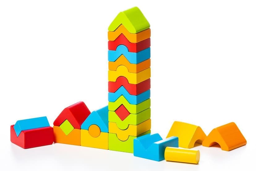 CUBIKA 15016 Sada 5 věží LD-13 - dřevěná skládačka 25 dílů MA1-15016