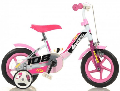 DINO Bikes - Detský bicykel 10" 108FLG s prednou brzdou - Girl 2017