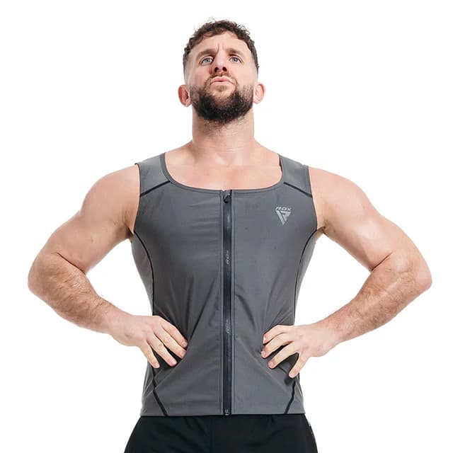 RDX Sauna vesta pánská SWEAT VEST M2, šedá M