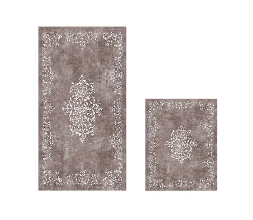 Sivé/taupe kúpeľňové predložky v súprave 2 ks 60x100 cm – Foutastic