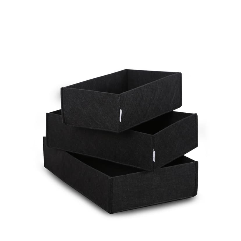 Asirgroup Dekorativní úložné boxy 3 ks, 32 x 21 x 7,5 cm