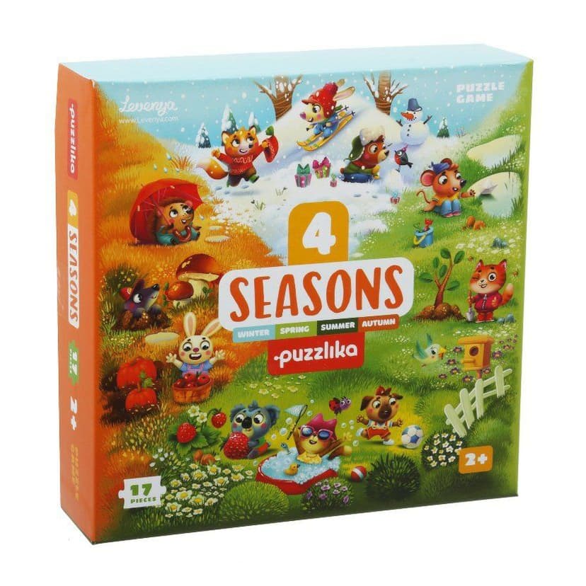 CUBIKA Puzzlika 15238 Čtyři roční doby - naučné puzzle 17 dílků