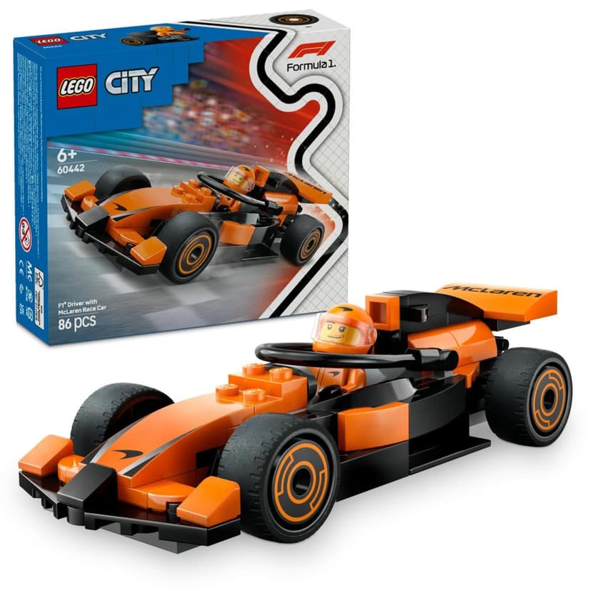 LEGO® City 60442 Jezdec F1® se závodním vozem McLaren